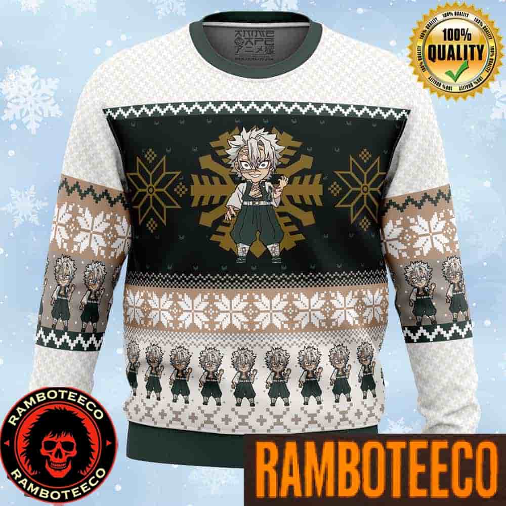 Sanemi Shinazugawa Chibi Demon Slayer Anime Ape Chirstmas Gifts 2025 Xmas For Family And Friends Ugly Sweater Sanemi Shinazugawa Chibi Demon Slayer Anime Ape Chirstmas Gifts 2025 Xmas For Family And Friends Ugly Sweater