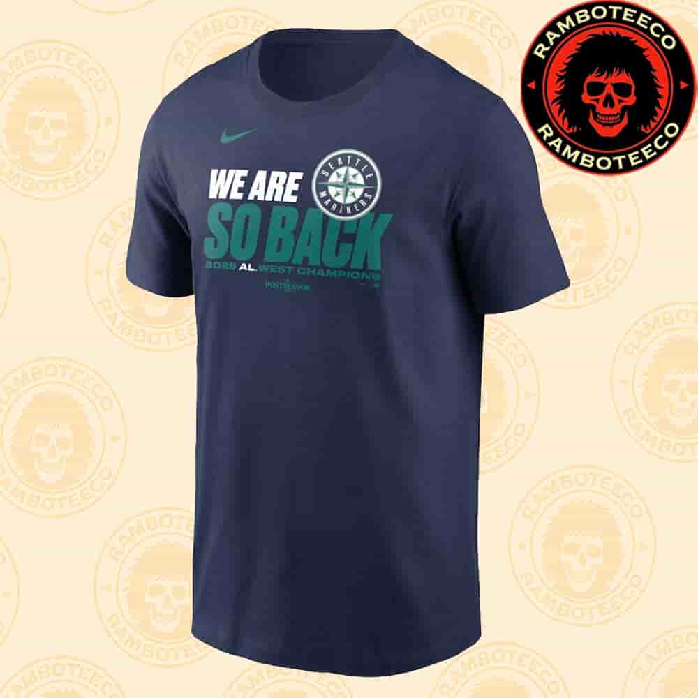Seattle Mariners MLB Nike 2025 AL West Division Champions Merchandise Unisex T-Shirt