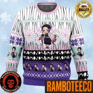 Shinobu Kocho Chibi Demon Slayer Anime Ape Chirstmas Gifts 2025 Xmas For Family And Friends Ugly Sweater