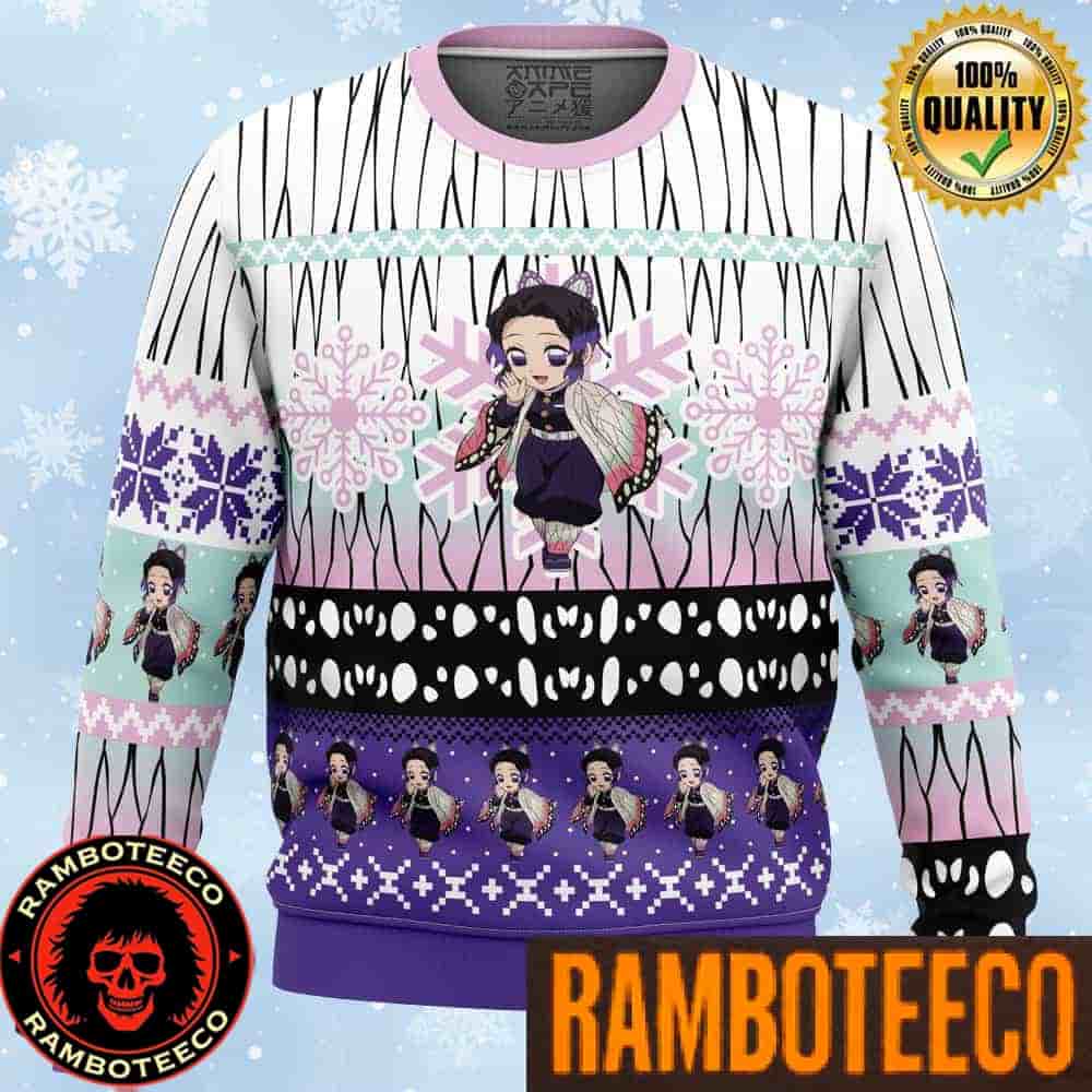 Shinobu Kocho Chibi Demon Slayer Anime Ape Chirstmas Gifts 2025 Xmas For Family And Friends Ugly Sweater Shinobu Kocho Chibi Demon Slayer Anime Ape Chirstmas Gifts 2025 Xmas For Family And Friends Ugly Sweater