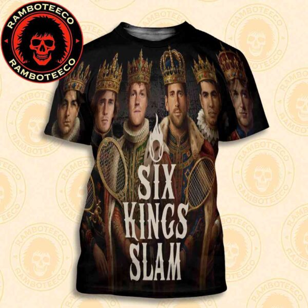 Six Kings Slam Championship In Riyadh Saudi Arabia On Oct 15-18 2025 At ANB Arena Still Live Only On Netflix All Over Print T-Shirt