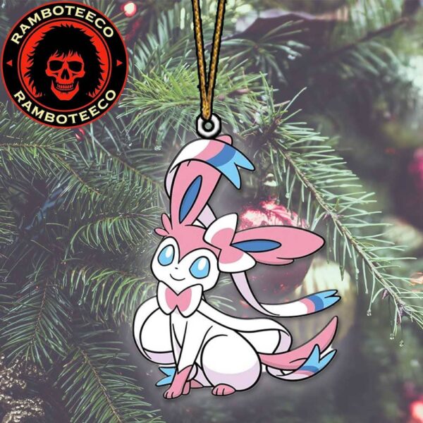Sylveon Fairy-type Pokemon From Eevee Christmas Tree Decorations Ornament