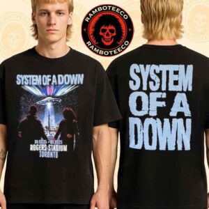 System Of A Down Exclusive Merch Tee In Toronto Canada On Sept 3-5 2025 At Rogers Stadium Two Sided Unisex T-Shirt