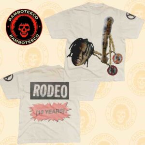 Travis Scott Rodeo 10 Years Anniversary Collection 2025 Merch Chain Tee All Over Print T-Shirt