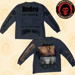 Travis Scott Rodeo 10 Years Anniversary Collection 2025 Merch Desert Longsleeve All Over Print T-Shirt