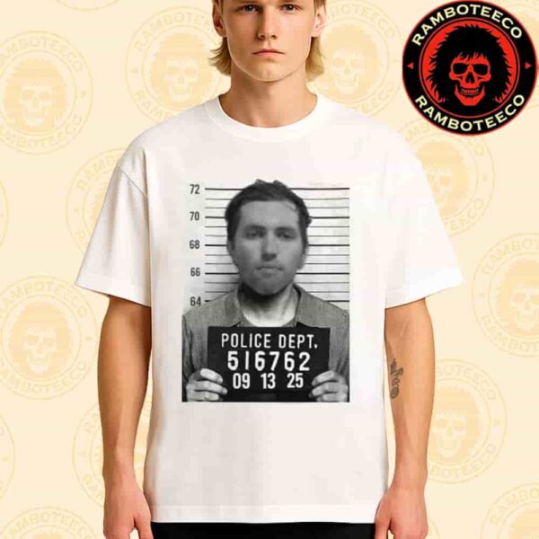 Tyler Robinson Mugshot Charlie Kirk Assassination Tribute Unisex T-Shirt