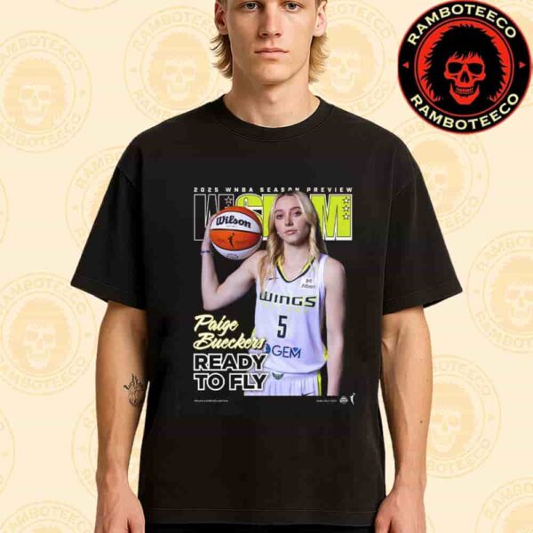 WSLAM 256 Cover Tee Paige Bueckers Dallas Wings Ready To Fly WNBA Season 2025 Unisex T-Shirt