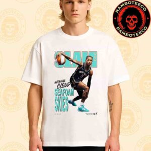 WSLAM 256 Cover Tee Tasha Cloud New York Liberty Seafoam Skies WNBA Season 2025 Unisex T-Shirt