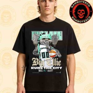 WSLAM Digital Cover Tee Big Ellie New York Liberty Runs The City WNBA Season 2025 Unisex T-Shirt