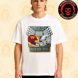 Washington Commanders Vs Green Bay Packers NFL In Lambeau Field On Sept 11st 2025 Season Opener Matchup Merchandise Unisex T-Shirt