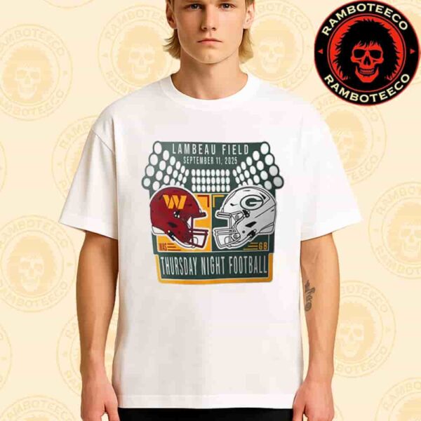 Washington Commanders Vs Green Bay Packers NFL In Lambeau Field On Sept 11st 2025 Season Opener Matchup Merchandise Unisex T-Shirt